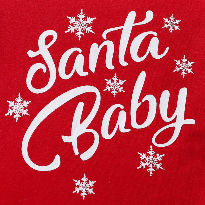 LitBear Baby Girl Christmas Tutu Dress Outfit Long Sleeve Santa Romper Bodysuit Tulle Skirt with Headband Toddler Xmas 3M 6M 12M 18M Clothes Set