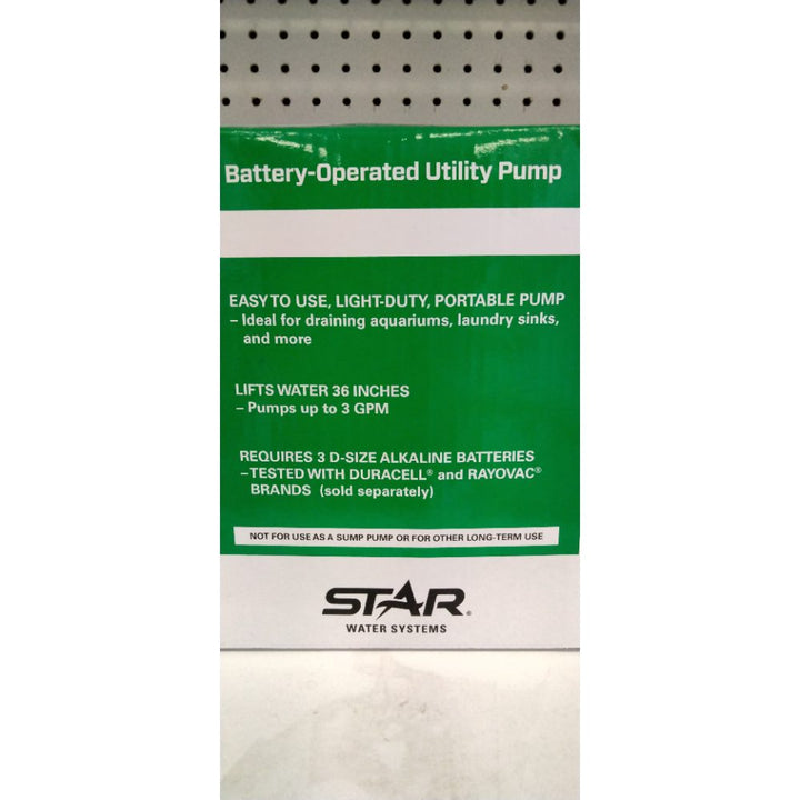 Star 148004 Water Systems Thermoplastic Transfer Pump