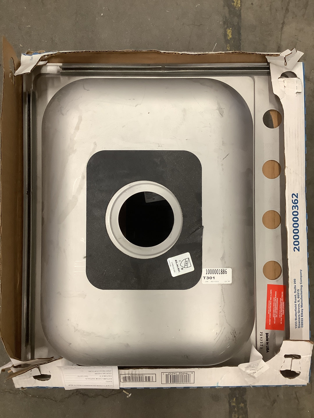 KNG 25-INX22-IN SS 6-IN 22G SINK