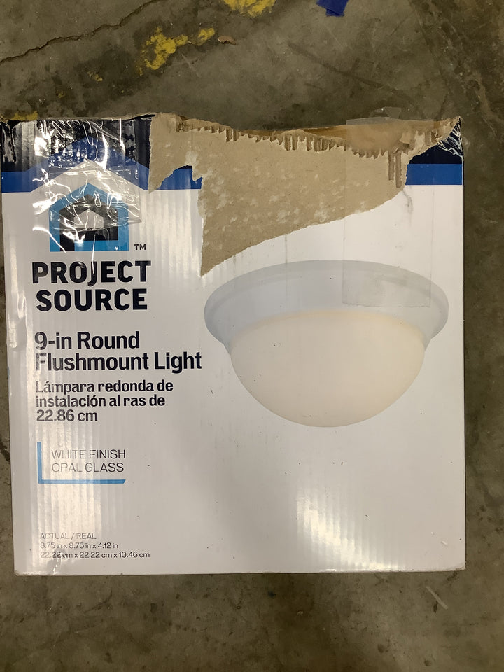PS 8.75IN 1LT WHT MOD DOME FLUSH