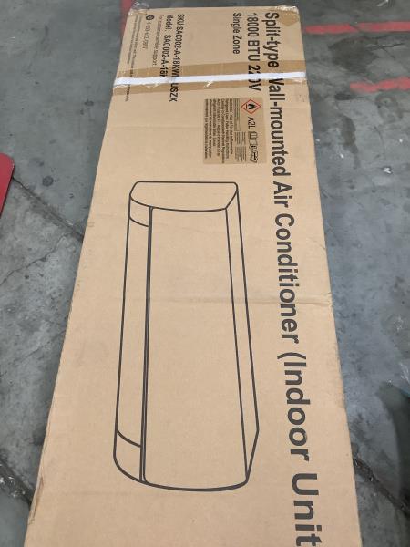 Ningbo Hoome Split-type Wall-mounted Air Conditioner SAC002-A-18KWH-USZX, 18000 BTU, 208-230V Retail $349.00