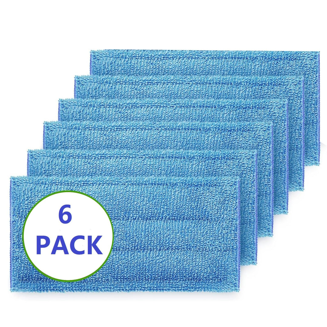 Star Maktion 6 Pack Mop Pads Compatible with Swiffer Wet Jet Mops, Washable Microfiber Mop Pads for Wet & Dry Use Mop Pad Refills, Durable and Fitting for Home/Office Cleaning (Blue) Retail $19.00