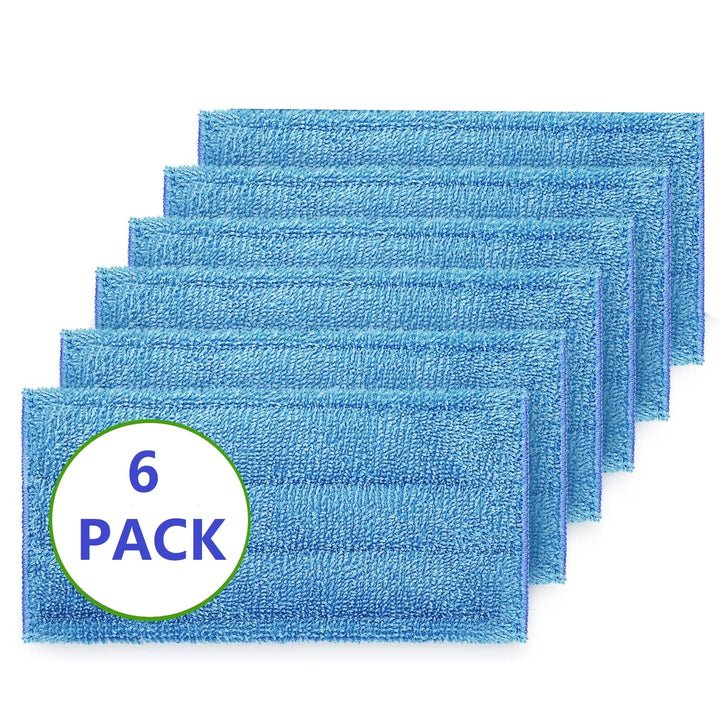 Star Maktion 6 Pack Mop Pads Compatible with Swiffer Wet Jet Mops, Washable Microfiber Mop Pads for Wet & Dry Use Mop Pad Refills, Durable and Fitting for Home/Office Cleaning (Blue) Retail $19.00