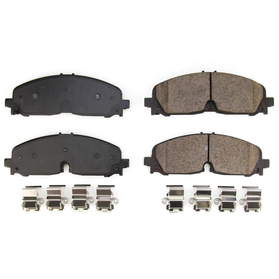 Power Stop Front Brake Kit For Buick Enclave 2021-24 |Cadillac XT5 2021-22 |XT6 2021-22 |Chevrolet Blazer 2021-25 |Colorado 2021-22 - Ceramic Brake Pads With Installation Hardware, 17-2371