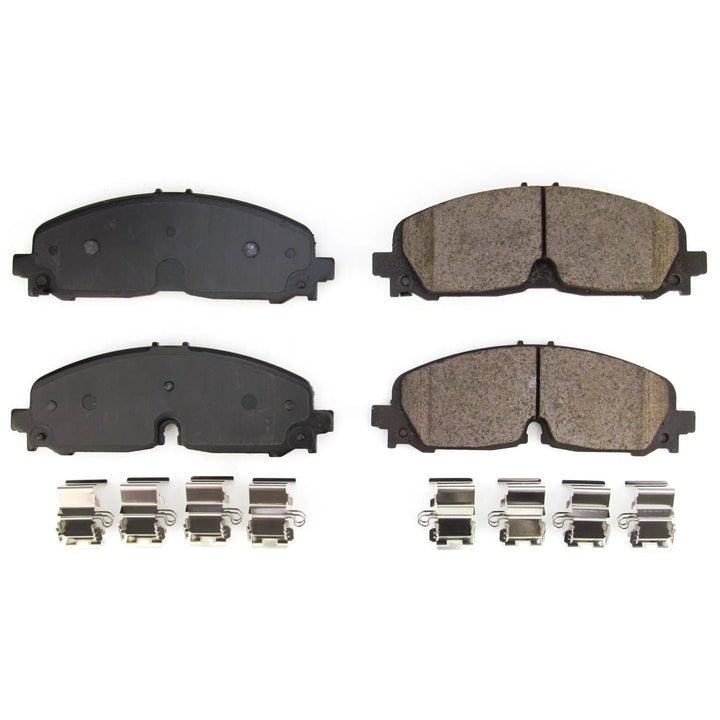 Power Stop Front Brake Kit For Buick Enclave 2021-24 |Cadillac XT5 2021-22 |XT6 2021-22 |Chevrolet Blazer 2021-25 |Colorado 2021-22 - Ceramic Brake Pads With Installation Hardware, 17-2371