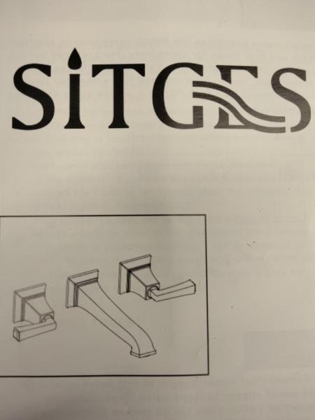 SITGES Wall Mount Bathroom Faucet Retail $250.00