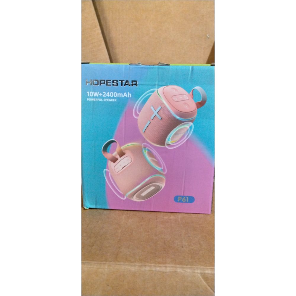 Hopestar P61 Portable Bluetooth Speaker - IPX6 Waterproof, 64mm Drive, PINK Retail $35.00