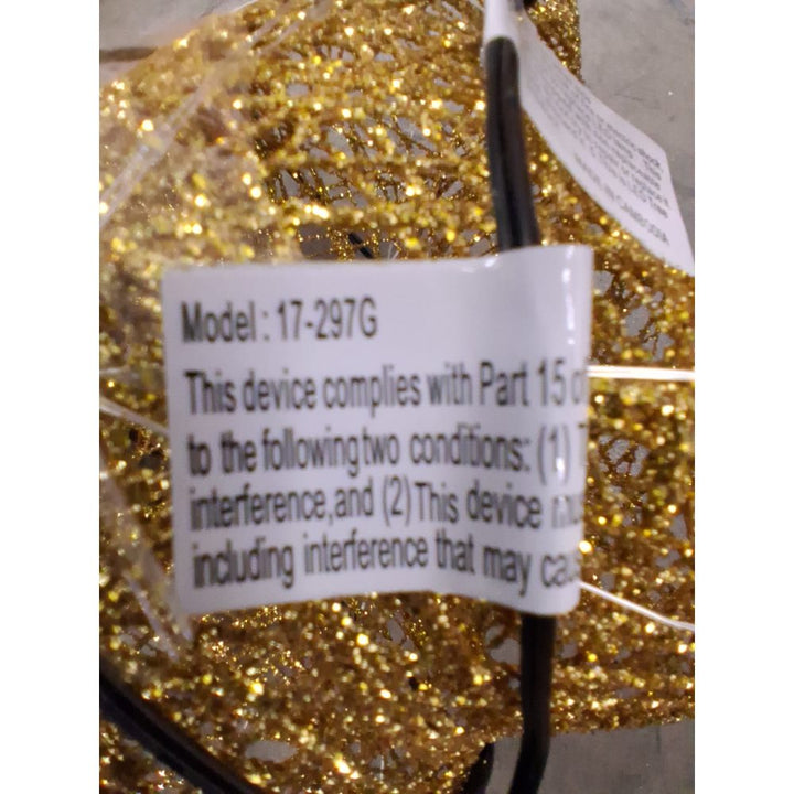 Gold Star Christmas Tree Topper - Model 17-297G Retail $25.00