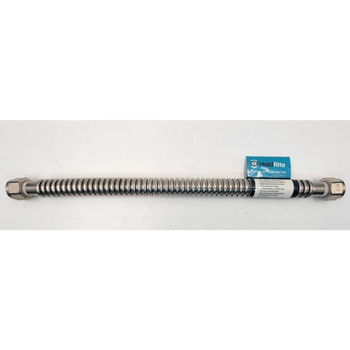 HoldRite Corrugated Stainless Water Heater Softener Connector FIP 3/4" X 18"