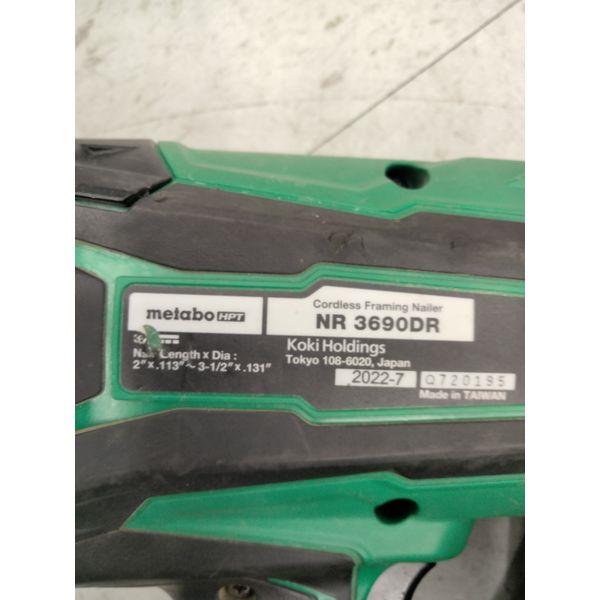 Metabo HPT NR3690DR Cordless Framing Nailer - 2"-3 1/2" Nail Length no box used Retail $349.00