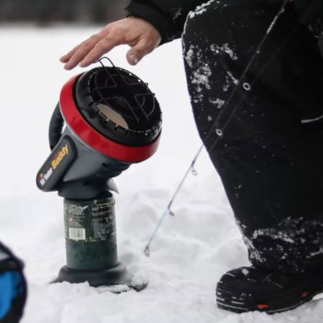 Mr. Heater MH-F215100 3800 BTU Portable Little Buddy Propane Emergency Heat with Push Start Button, Piezo Spark Igniter, and Tip Over Safety Shutoff