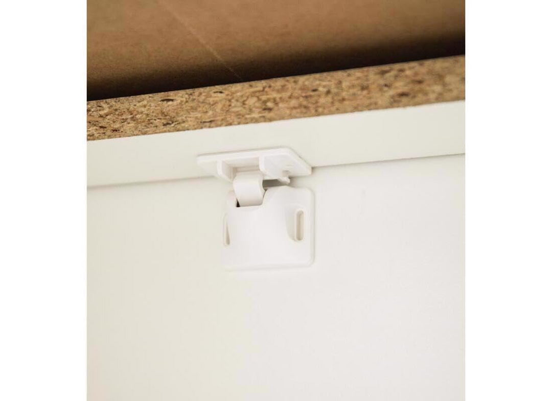 Regalo Home Safety Magnetic Cabinet and Drawer Lock, Award-Winning Brand, 4-Pack, Includes 4 Magnetic Cabinet Locks, 1 Magnetic Key, Easy Install, 3M Adhesive, White