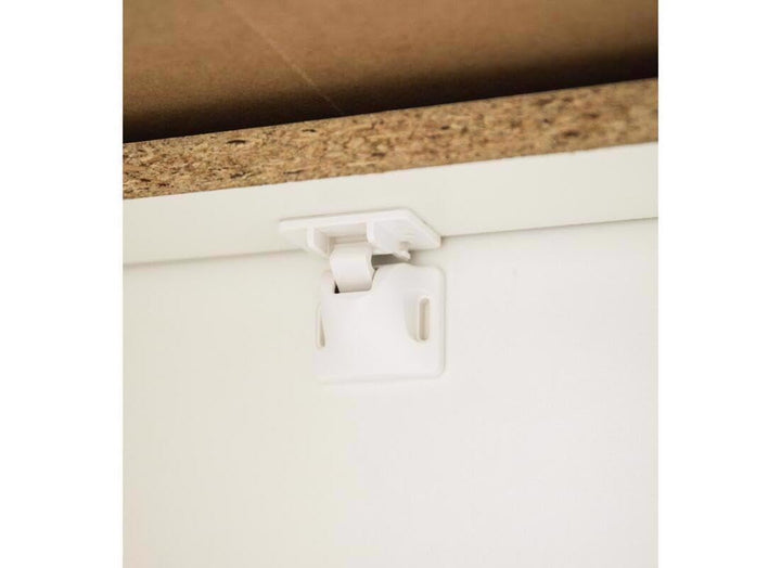Regalo Home Safety Magnetic Cabinet and Drawer Lock, Award-Winning Brand, 4-Pack, Includes 4 Magnetic Cabinet Locks, 1 Magnetic Key, Easy Install, 3M Adhesive, White