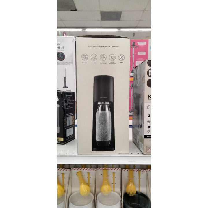SodaStream Terra Sparkling Water Maker (Black) with CO2 and Dishwasher Safe Bottle