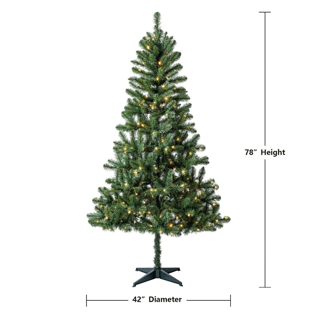 Holiday Time TG66M2BJHD00 6.5' Pre-Lit Madison Pine Green Artificial Christmas Retail $99.00