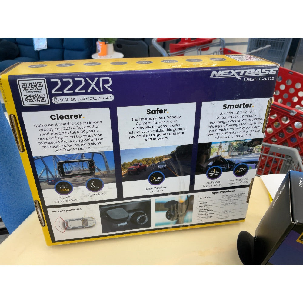 Nextbase 222XR Dash Cam - Rear Cam, 32GB Go Pack