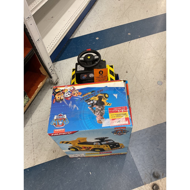 Huffy Paw Patrol Rubble Bubble Dump Truck Ride-On Toy, Yellow