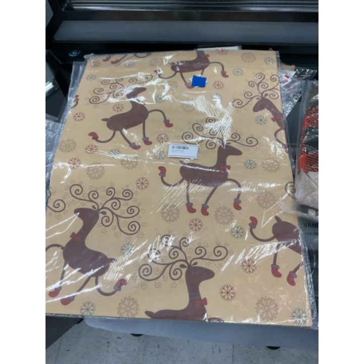 Christmas Wrapping Paper  Holiday Wrapping Paper  9 Pack Brown Kraft Paper  Snow  Christmas Tree  Snowman  Lantern and Color Elk (9-Sheets  30  X 20 )