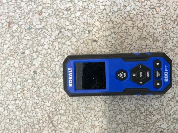 Kobalt 200 FT Laser Distance Measurer - Digital Measuring Tool Retail $30.00