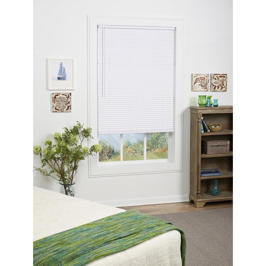 Lowes.ca Project Source 31 X 64 Cordless 1-in Room Darkening Blind White