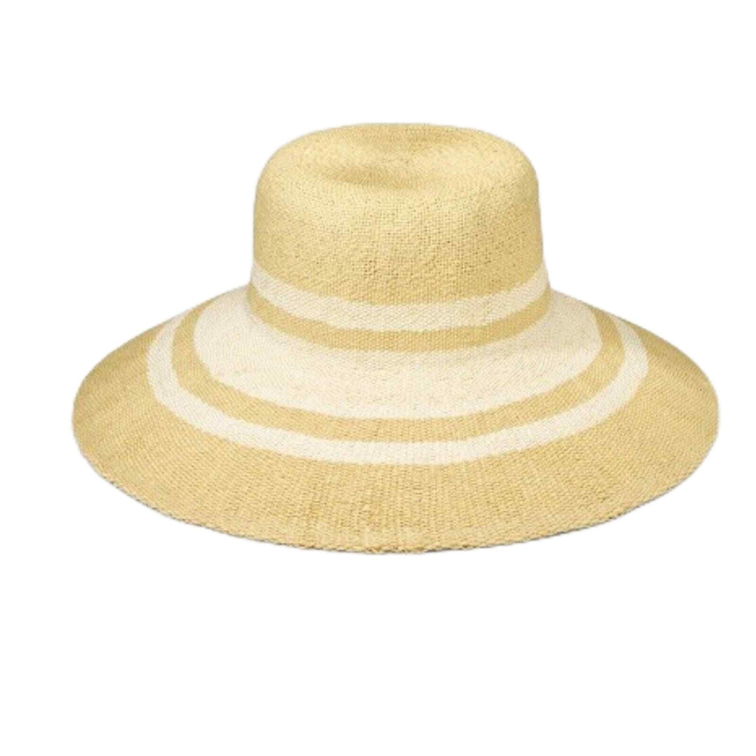 A New Day Striped Floppy Brim Floppy Beach Hat Cream Colored, Small-Medium Retail $18.00