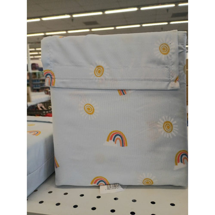 Twin Rainbow Microfiber Kids' Sheet Set Scatter Blue - Pillowfortâ„¢