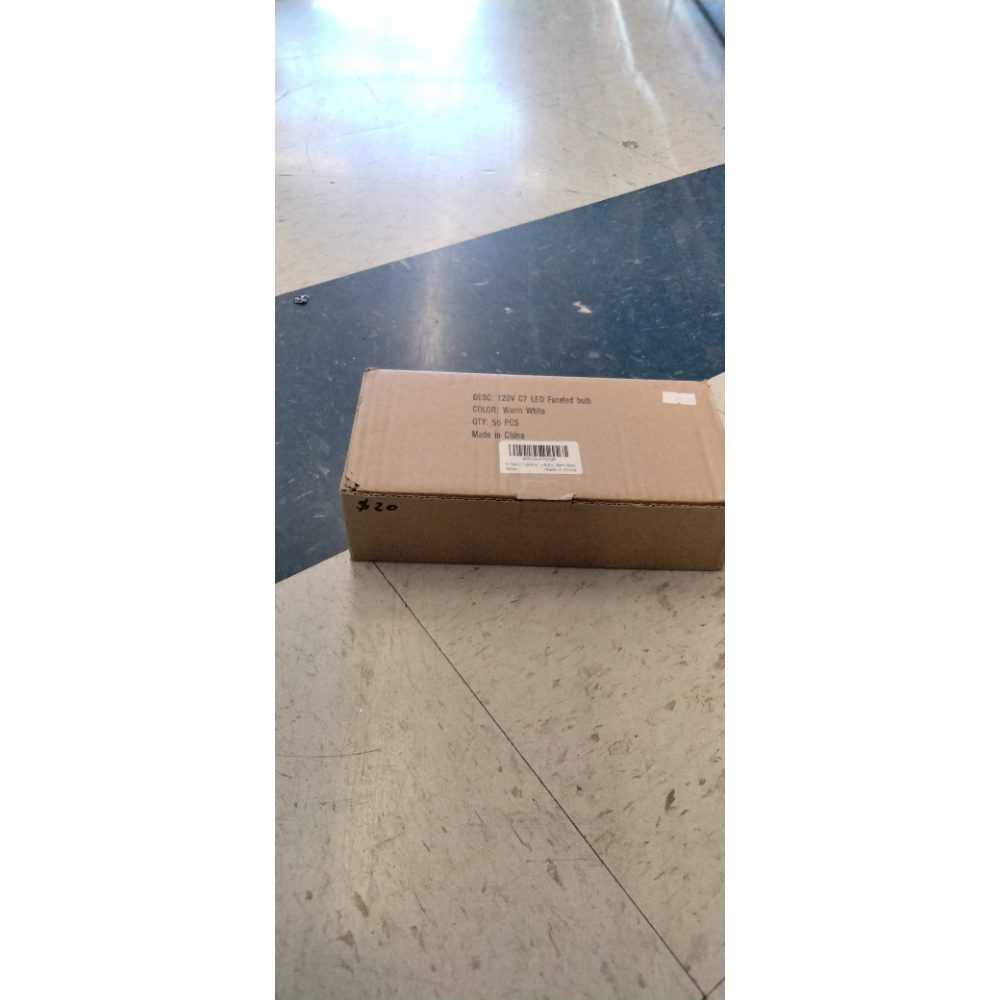 50 Pack C7 Led Replacement Christmas Light Bulb, C7 Shatterproof Led Bulbs for Christmas String Lights, E12 Candelabra Base, Commercial Grade Dimmable Holiday Bulbs, Warm White