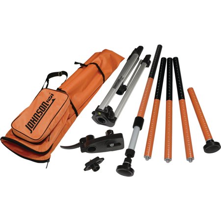 Johnson 40-6301 All-in-One Laser Mounting Pole with Tripod