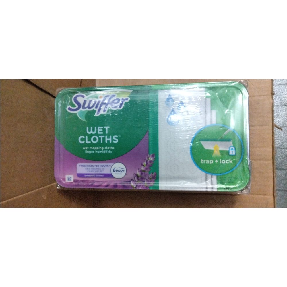 Swiffer Sweeper Wet Mopping Pad Refills for Floor Mop with Febreze Lavender Scent, 12 Count (Packaging May Vary) Retail $7.00
