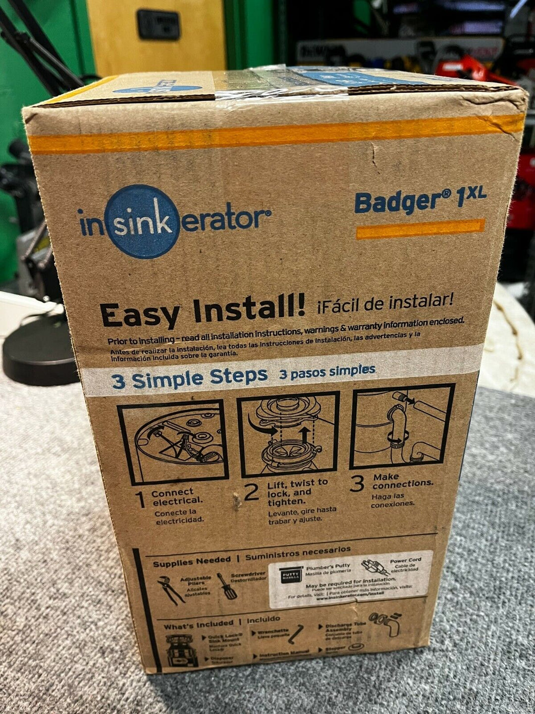 NEW InSinkErator Badger 1XL Garbage Disposal 1/3 HP Standard Series