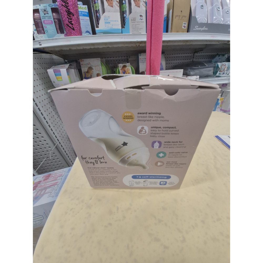 Tommee Tippee Natural Start Bottles, 6m+, Leak Proof