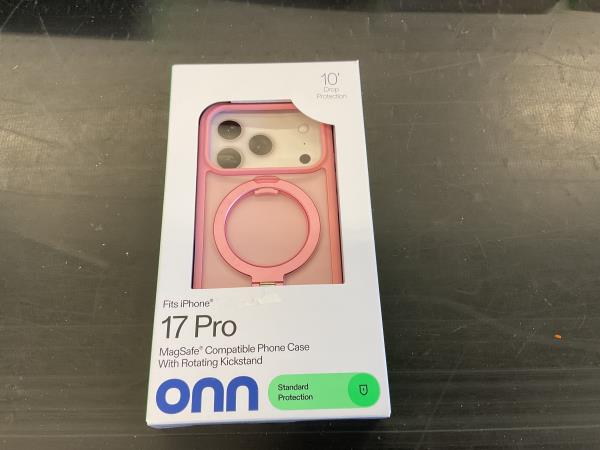 Onn 17 Pro - MagSafe Compatible, Rotating Kickstand, Standard Protection Retail $15.00