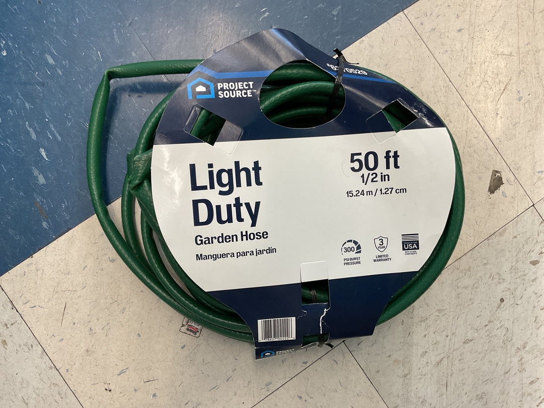 Light Duty Garden Hose 50Ft 1/2in 15.24m/1.27cm