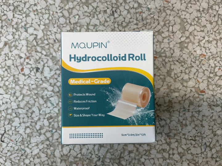 Hydrocolloid roll self adhesive