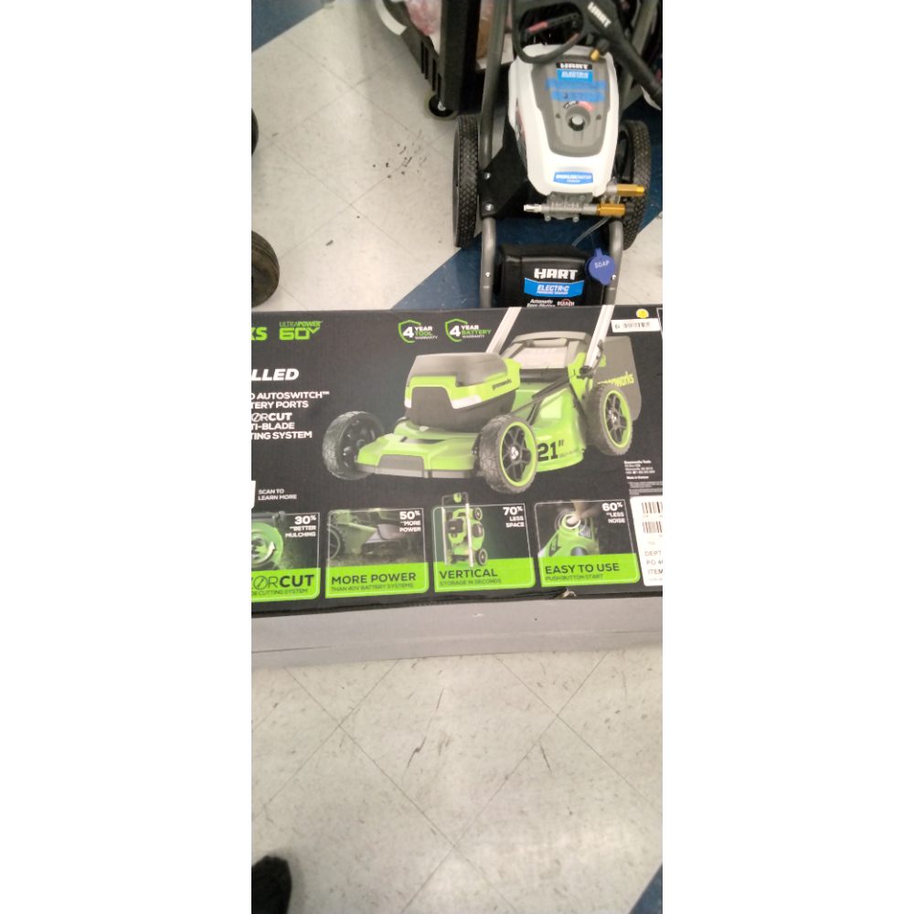 Greenworks 60V 21â€ Dual-Blade Self-Propelled Lawn Mower with (2) 5.0 Ah Batteries & Rapid Charger