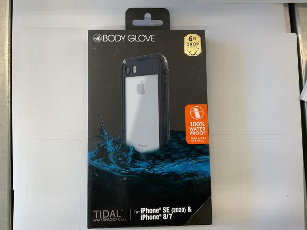 iPhone Waterproof Phone Case - Black/Clear Retail $19.88