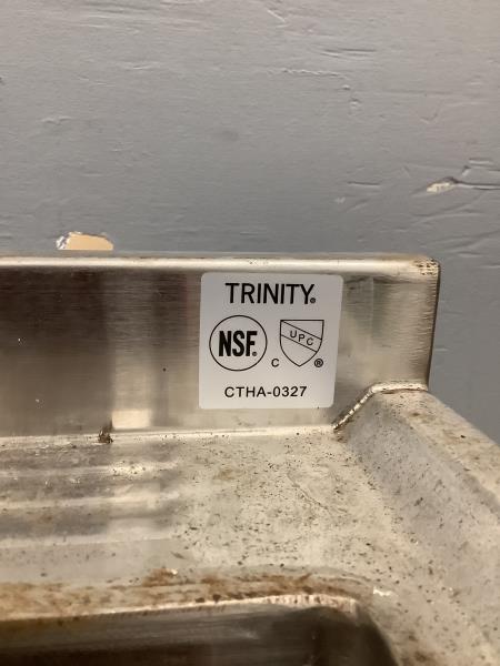 Trinity NSF Commercial Kitchen Sink - Stainless Steel, Includes Faucet Retail $269.99