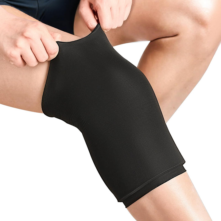 NOVASPORT Knee Ice Pack Wrap for Injuries, Ice Sleeve Pain Relief for Elbow, Knee, Ankle, Calf, Reusable Hot Cold Compression Sleeve for Calf Injuries, Surgery Recovery, Bruises & Sprains-XL