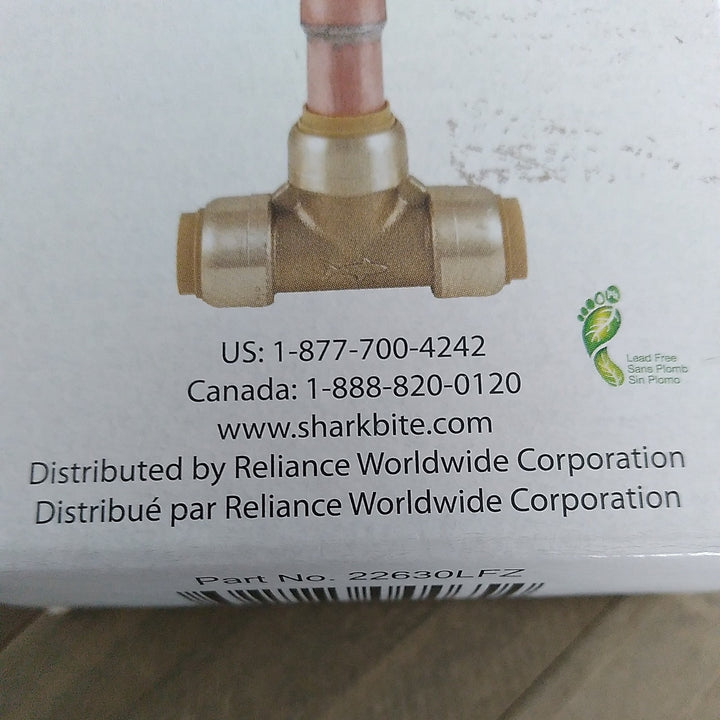 SharkBite Water Hammer Arrestor 1/2" Part 22630LFZ  Copper and Brass New /Opened