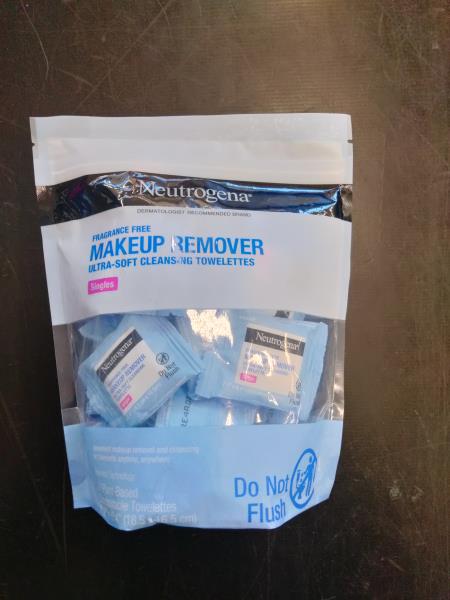 Neutrogena Makeup Remover, Ultra-Soft Cleansing Towelettes - Singles, Fragrance-Free Retail $10.00
