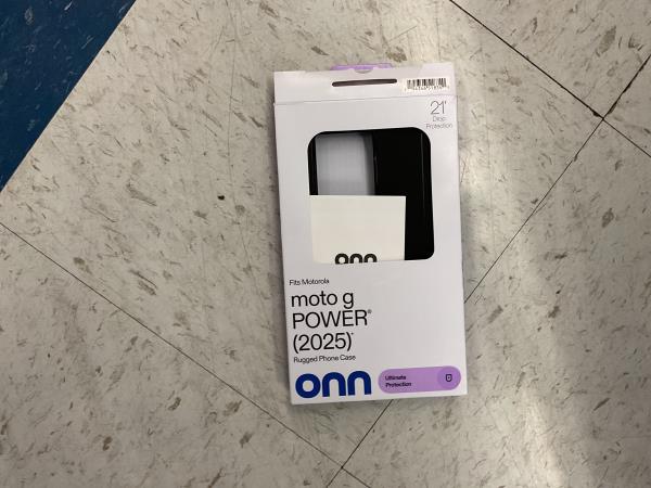 Onn rugged phone case for Motorola moto g POWER(2025)-Black Retail $19.97