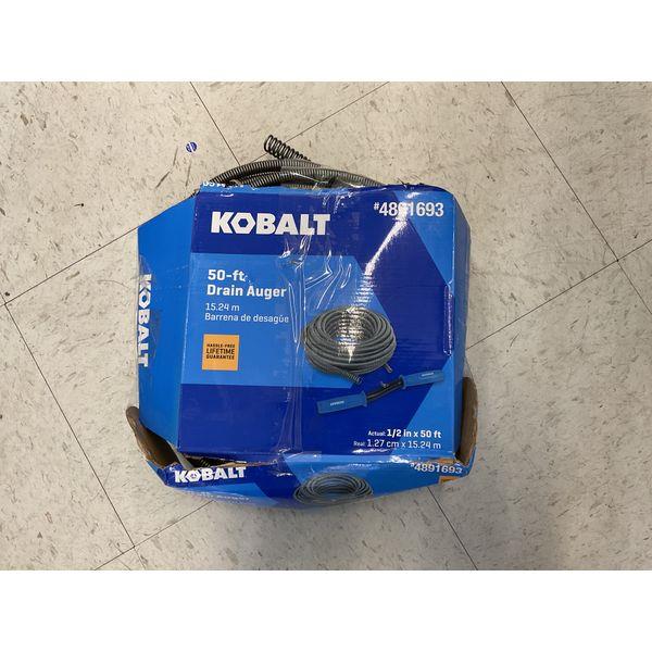 Kobalt 50-ft Drain Auger - Heavy Duty, 1/2 in x 50 ft Retail $35.00