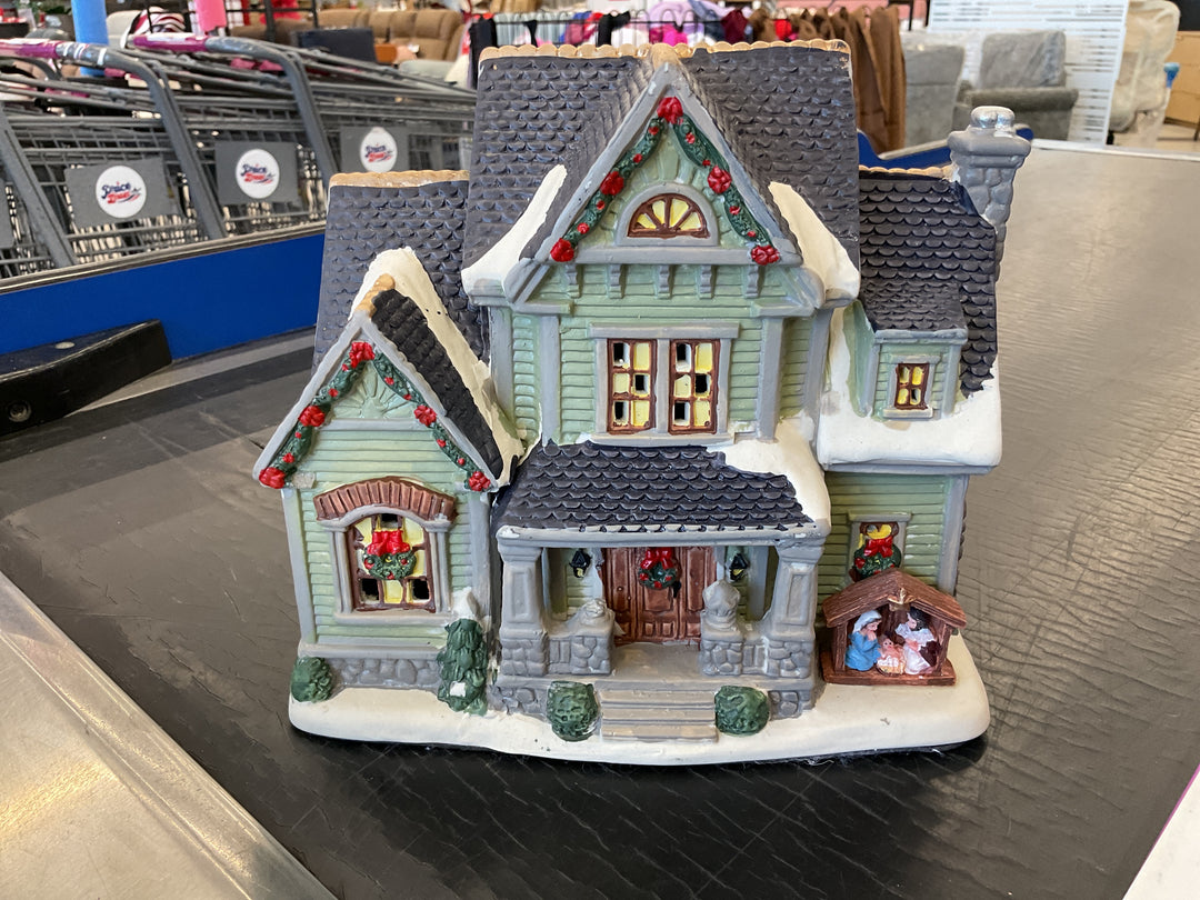Holiday time light up country charm residency Christmas village B