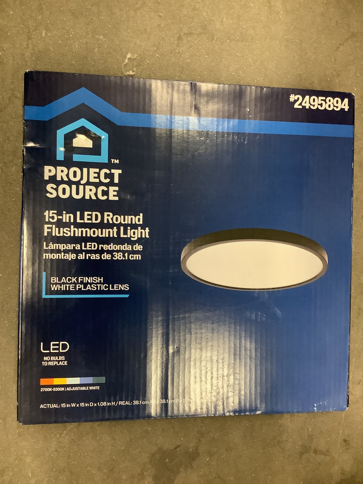 PS 15IN LED BLK FLAT PANEL FLUSH