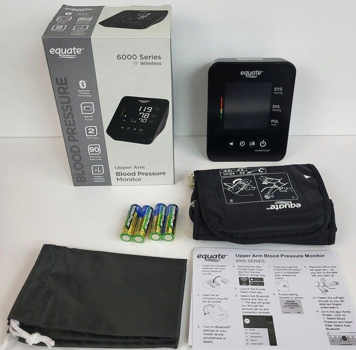 Equate BP-6000 Upper Arm Blood Pressure Monitor with Bluetooth
