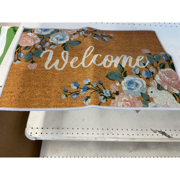 Nantucket Home Floral Welcome Doormat Retail $25.00
