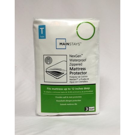 Mainstays NexGen Waterproof Anti-Allergen Zippered Mattress Protector  Queen