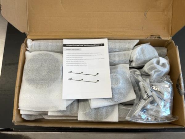 Unbrand Clothes Rack Wall Mounted - 2 Bars Retail $50.00
