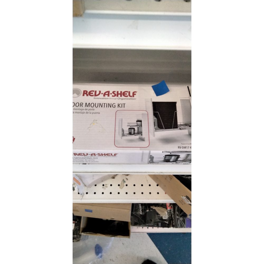 REV A SHELF RV-DM17KIT-5 Heavy Duty Door Mounting Kit Silver