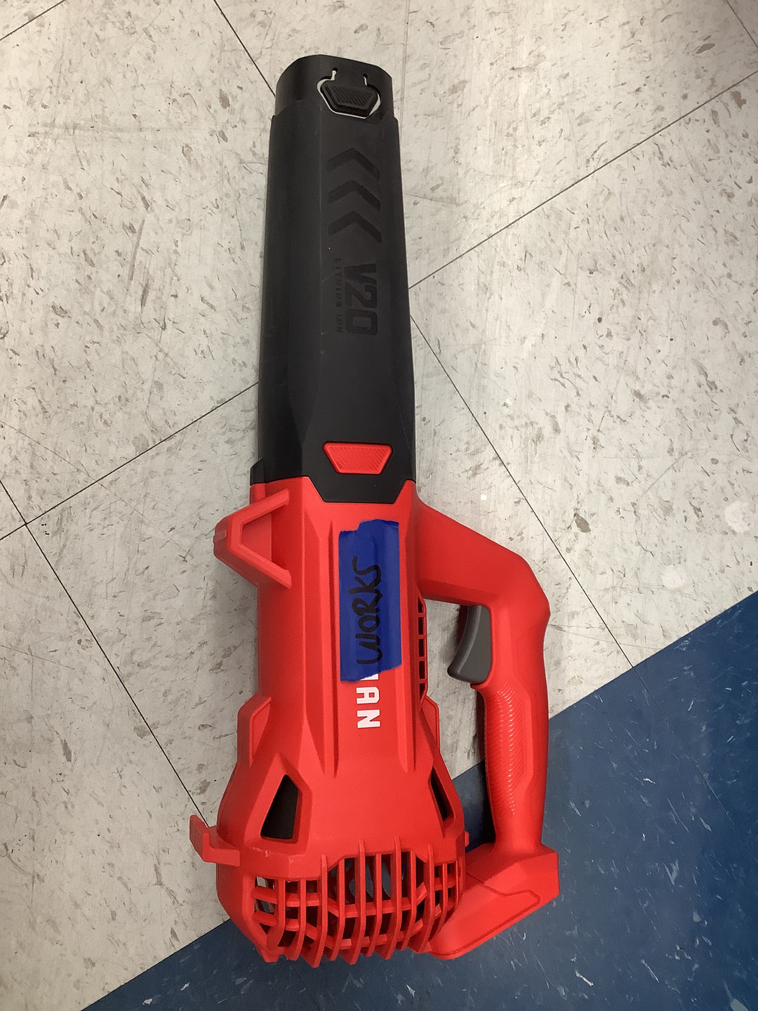 Craftsman Leaf Blower - Lightweight Design, Powerful Airflow, Ergonomic Handle - Red and Black (NO BATTERY NO CHARGE) TESTED WORKS